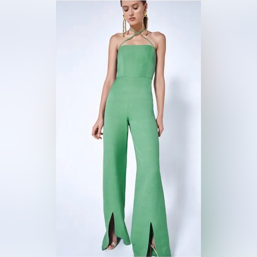 Alexis‎ Rohani Sage Green Jumpsuit Sz S